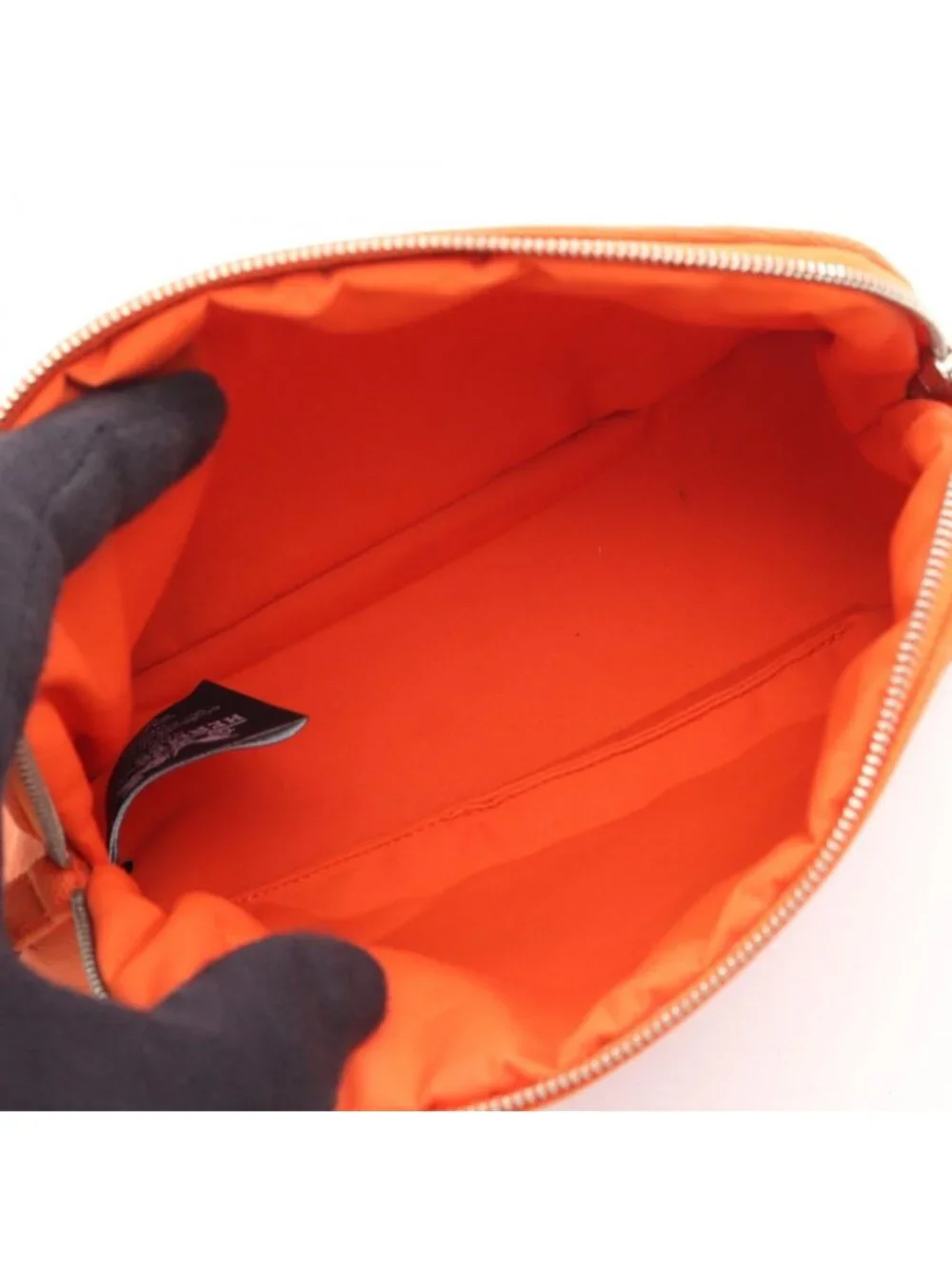 Hermes Pouch Bolide 20 Mini Orange Fu Canvas